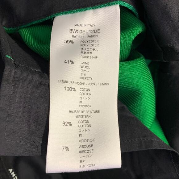 GIVENCHY Size 2 Green Polyester Wool Narrow Leg Dress Pants - Picture 4 of 5